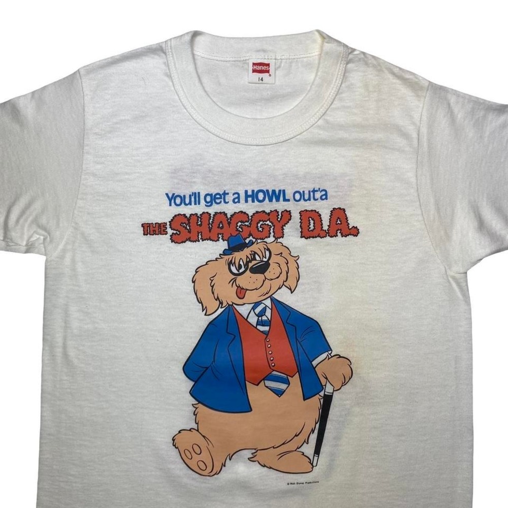 Vintage 70s The Shaggy DA x Walt Disney movie promo shirt - YOUTH SIZE 14